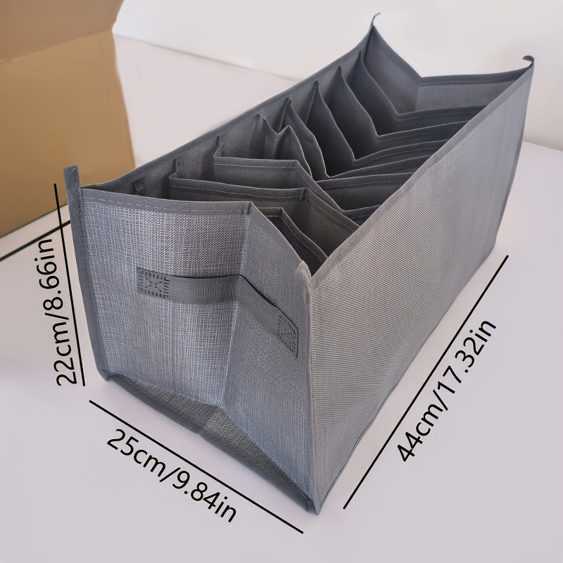 Caja de almacenamiento para ropa de lona plegable para jeans, ropa interior, calcetines, en dormitorios