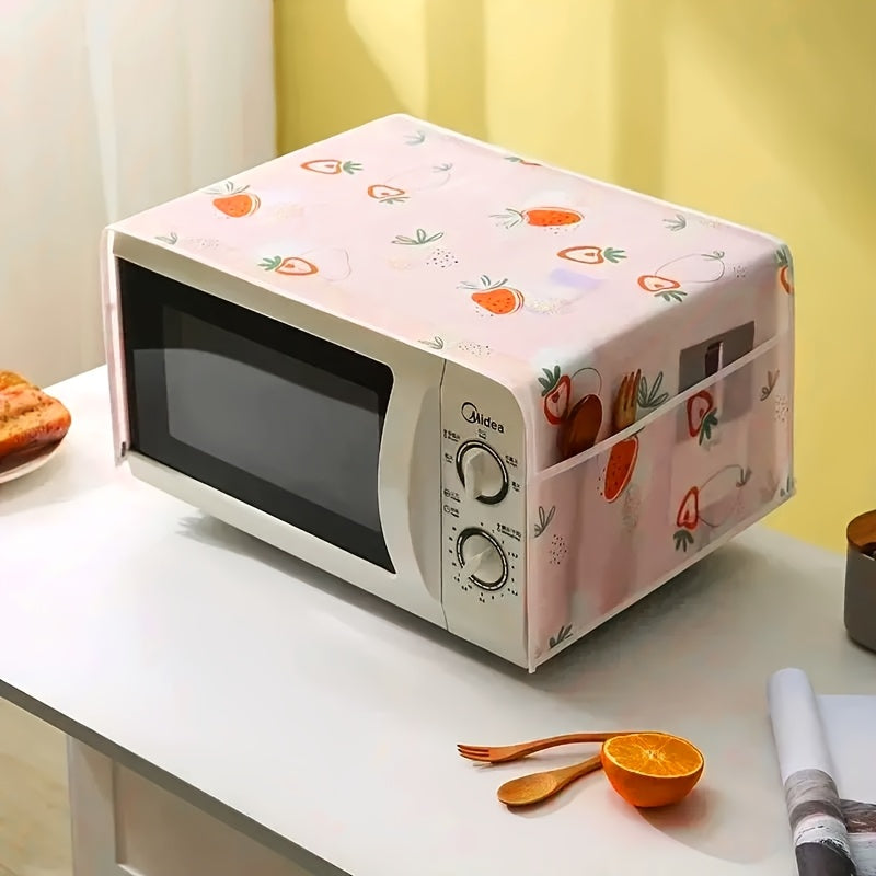 Oshxona himoyachisi uchun yon saqlash bilan mikroto'lqinli pech qopqog'i, suv o'tkazmaydigan, yog'ga chidamli, qayta ishlatiladigan