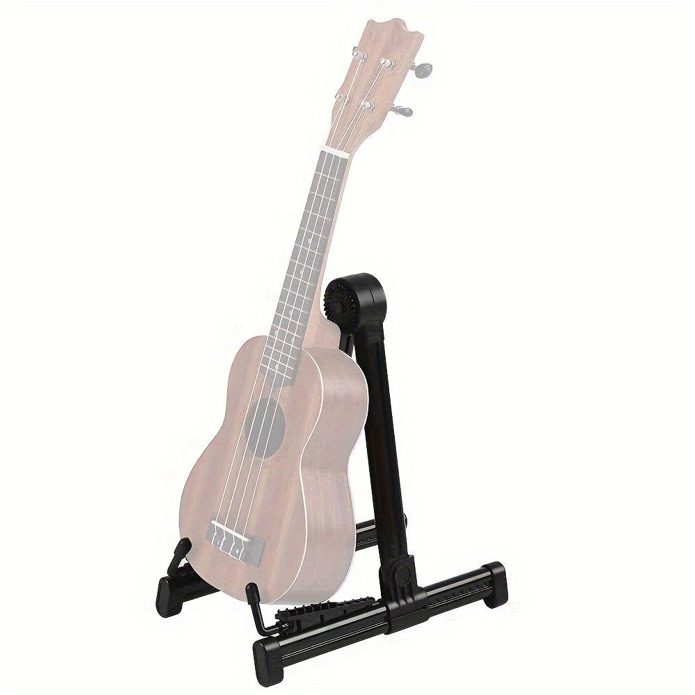 Soporte de guitarra plegable negro de ABS para violines acústicos, eléctricos y ukeleles