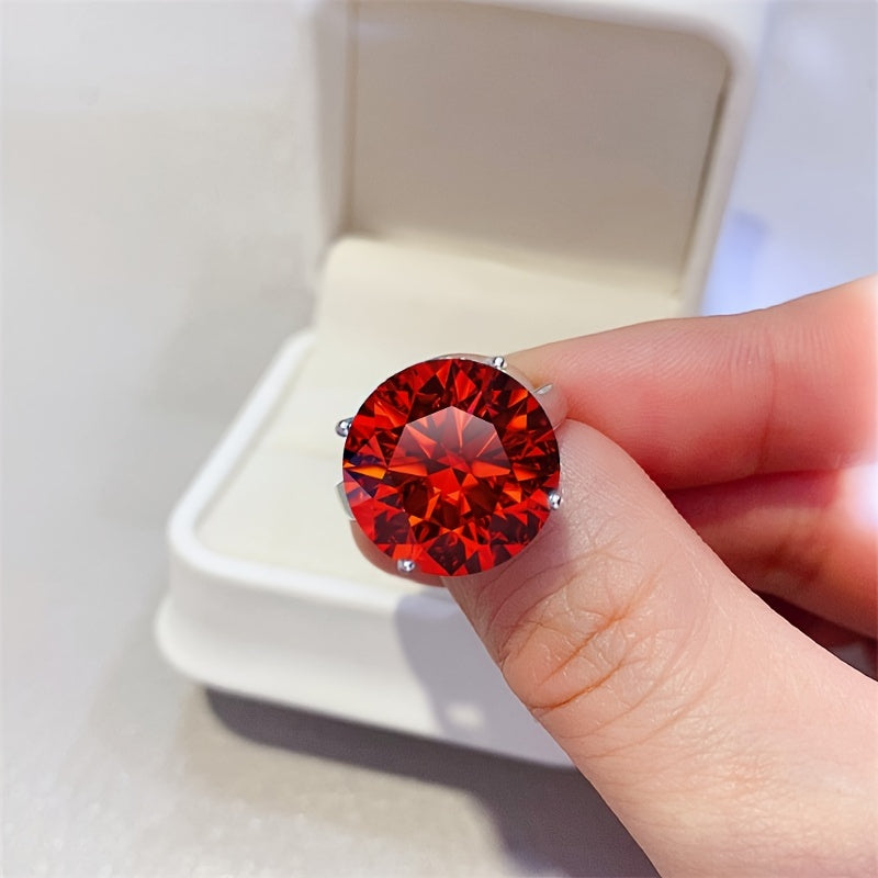 5 Carat D Color Moissanite Engagement Ring Sterling Silver Radiant Cut Jewelry