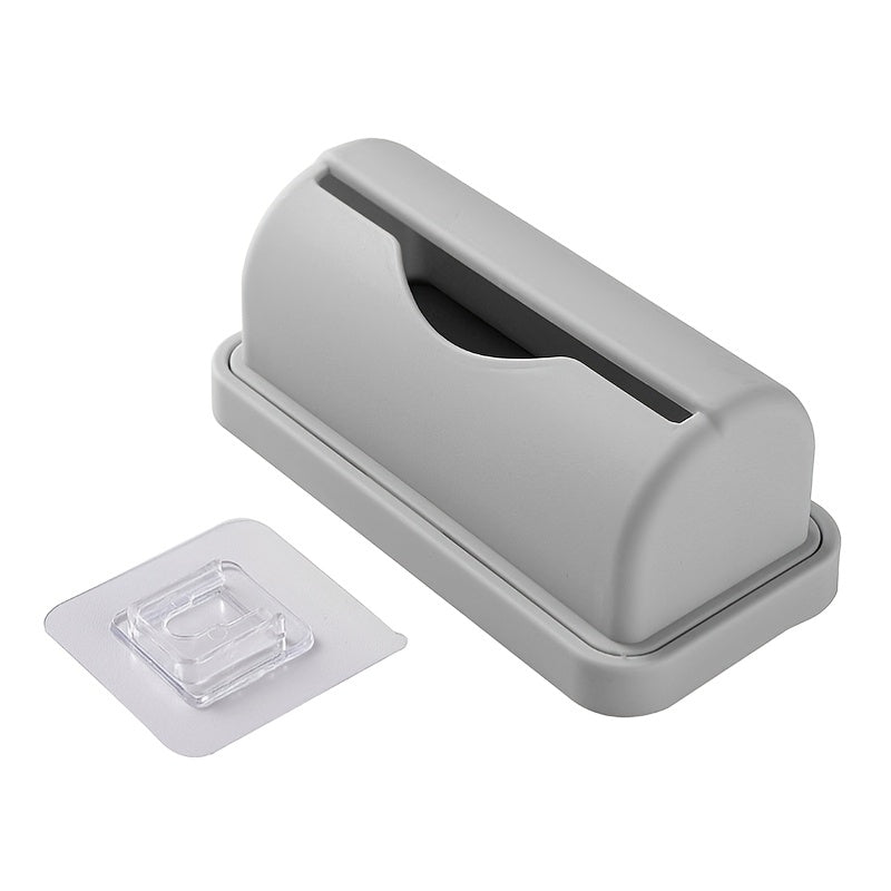 Wall-mounted toilet garbage bag storage box for small businesses