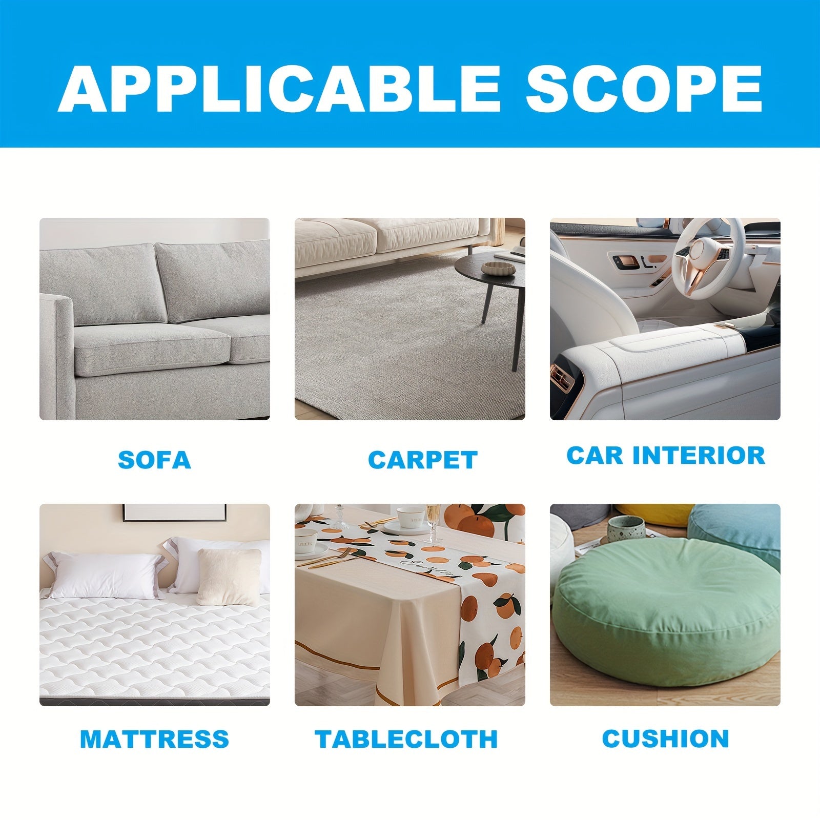 Matraslar, gilamlar va divanlar uchun mato tozalash tabletkalari, 5g, umumiy maqsadli sitrik kislota