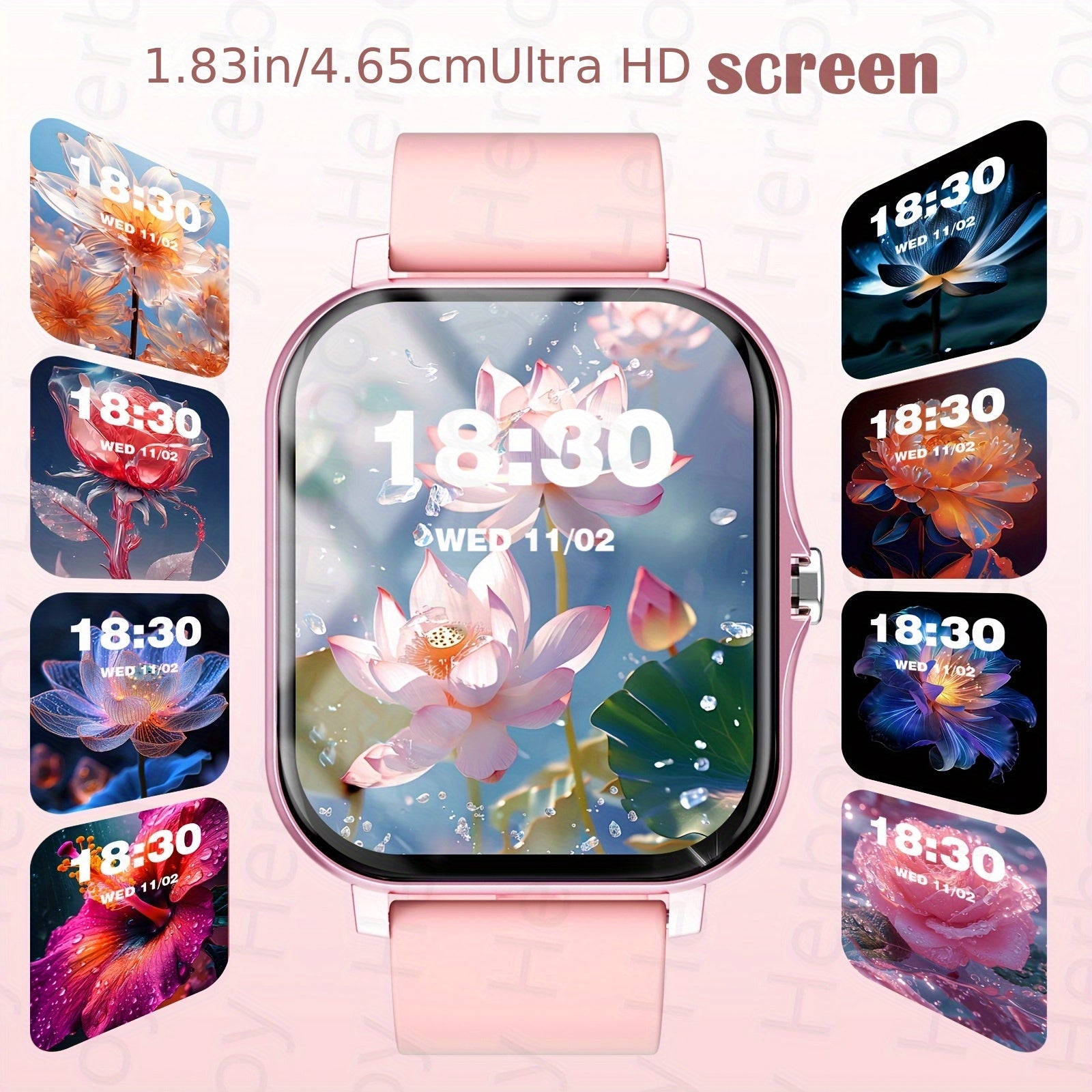 2025 Smart Watch Wireless Calling Sports Modes Call Alerts SMS Notifications Compatible with iPhone Android