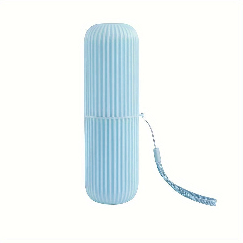 Portable Travel Toothbrush Case with Gargle Cup and Toothpaste Holder