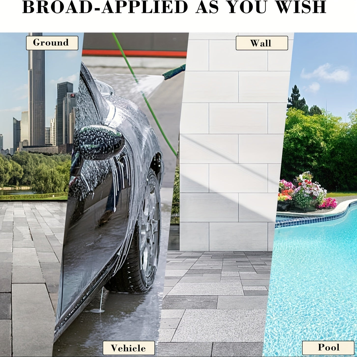 Heavy Duty Plastic Pressure Washer Hose 25ft 50ft 100ft 1/4 Inch 3600-7500 PSI