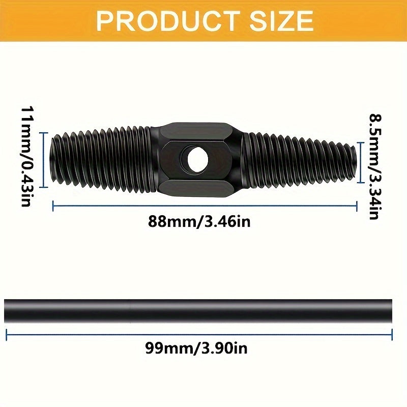 Universal ikki boshli kran kran valfini chiqarish asbobi 1/2 dyuym 3/4 dyuym buzilgan vintni olib tashlash