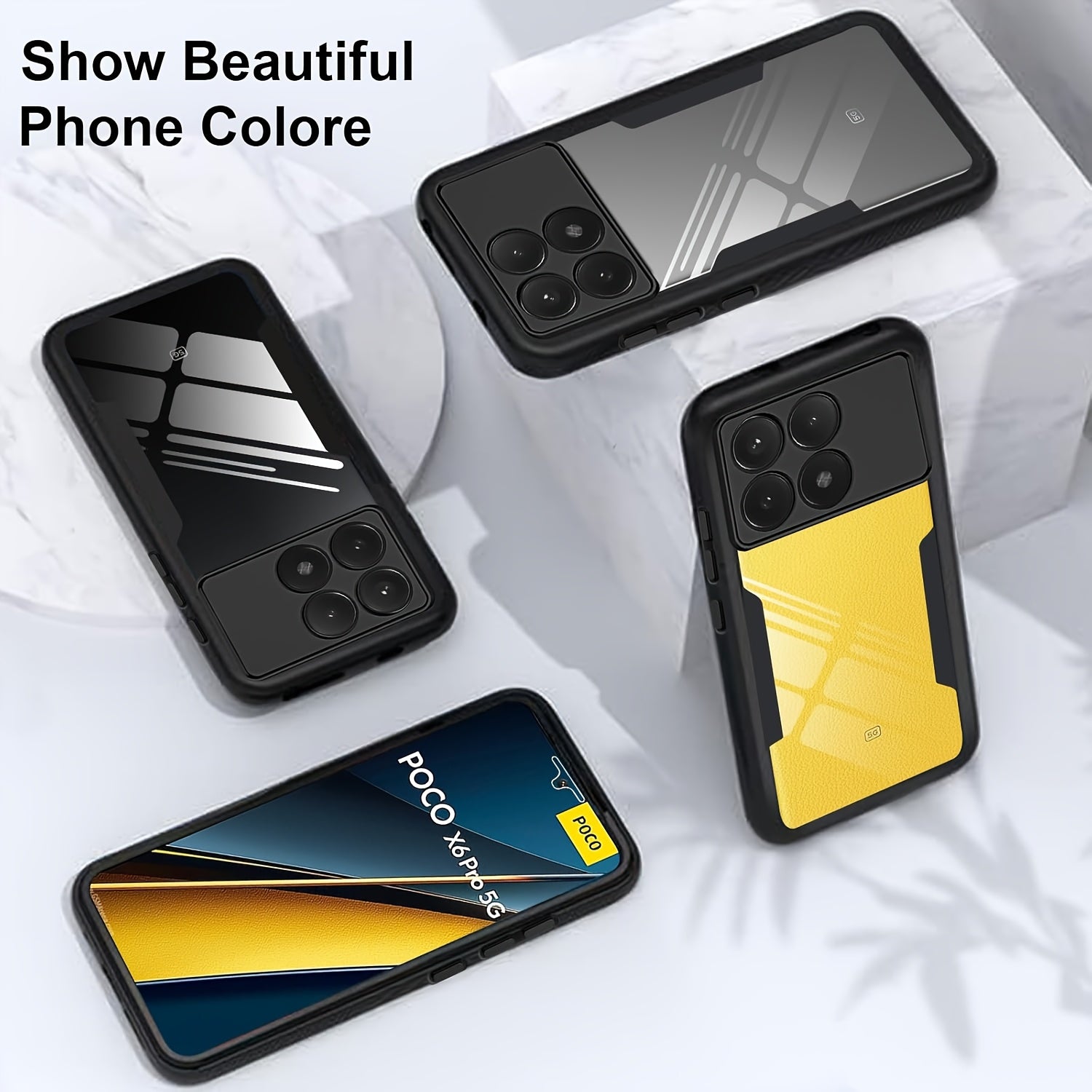 360 Full Body Shockproof Phone Case for Xiaomi POCO Series with Built-in Screen Protector