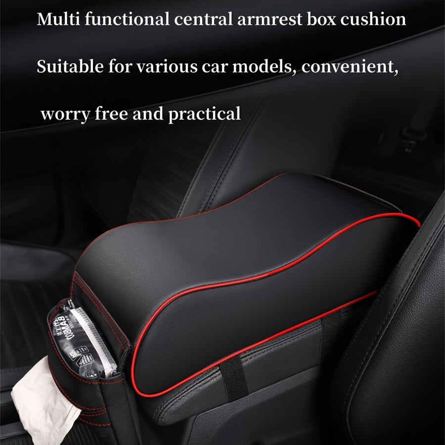 Universal Car Armrest Box Pad Cover with Storage Boost and Protection