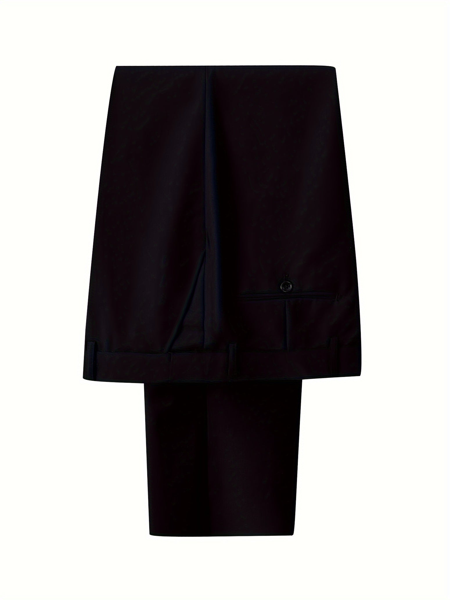 Traje de negocios para hombre de color sólido, de manga larga, tejido de poliéster y viscosa, para trabajo y entrevistas