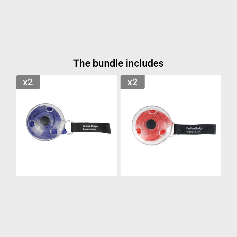 Disk dizayni bilan portativ xarid sumkasi, oson egish va yelka bilan olib yurish uchun kliplarga ega. Yengil va joyni tejovchi.