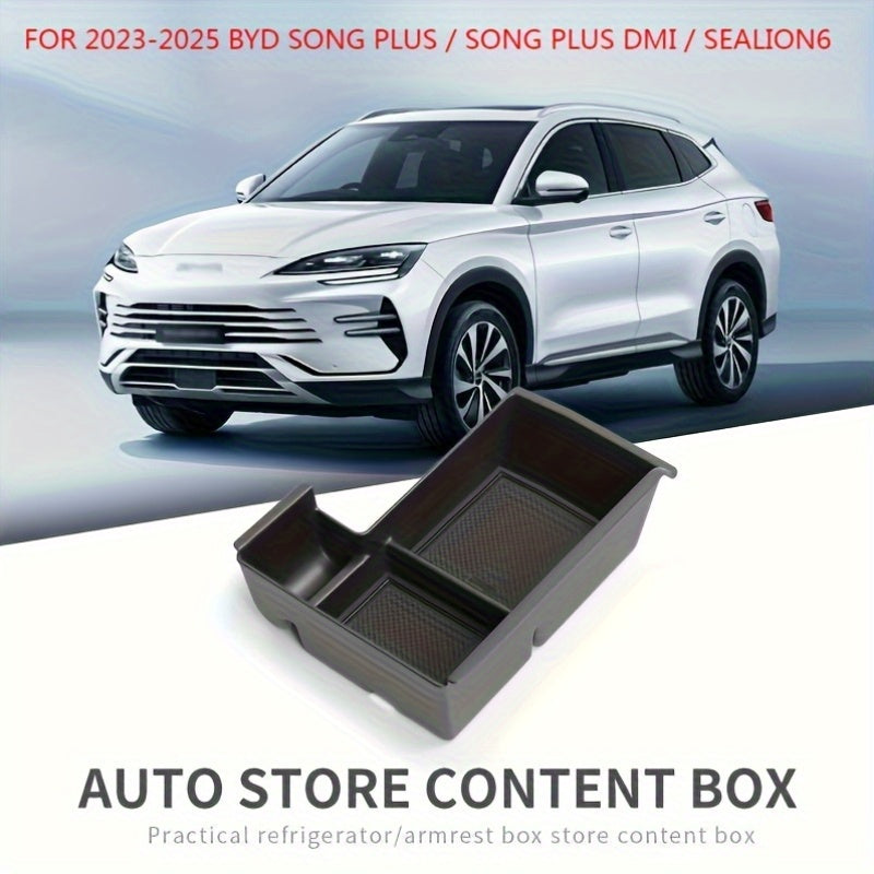 Right-Hand Drive Center Console Storage Box ABS Plastic for Seat Belt Buckle, Middle Armrest