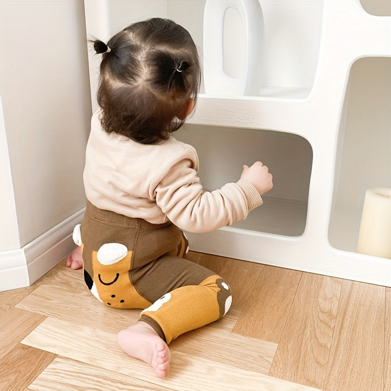 Conjunto de leggings para niños de mezcla de algodón 2 unidades, suaves, elásticos, para todas las estaciones, con dibujos animados