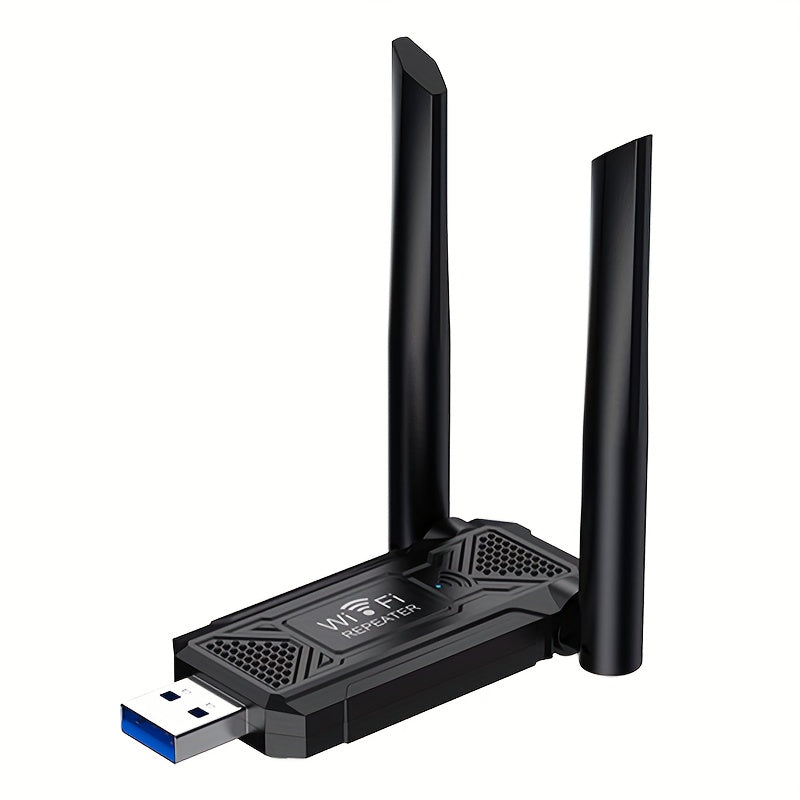 USB Wireless Repeater Router with Dual Antennas for Home Coverage