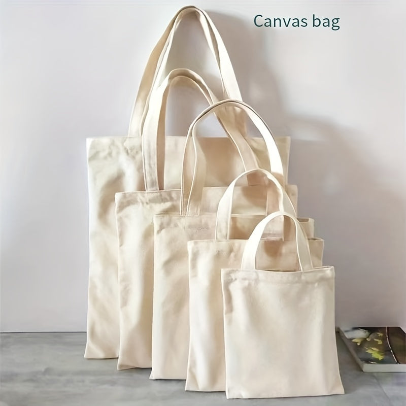 Canvas Shoulder Bag for Women with Simple Color Modern Design Versatile Tote and Diaper Bag