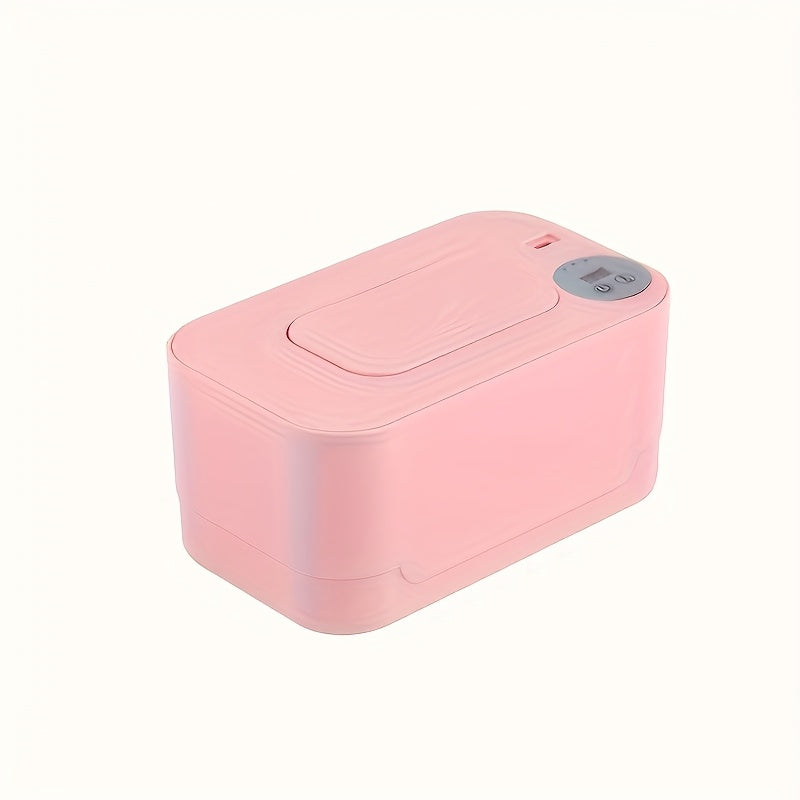 USB Heated Wet Wipe Dispenser Travel Portable Moisturizing White Multi-Functional