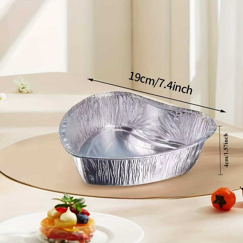 Упаковка из 12 алюминиевых противней для выпечки, безопасных для пищи, одноразовые глубокие формы для выпечки, жарки и поддержания тепла. Универсальная посуда для приготовления пищи, тортов и использования в духовке.