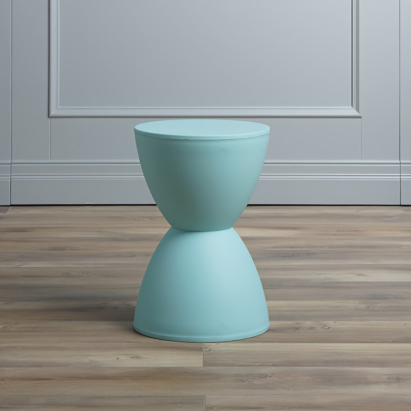 Contemporary Hourglass Storage Ottoman Bench with Water Resistant Finish