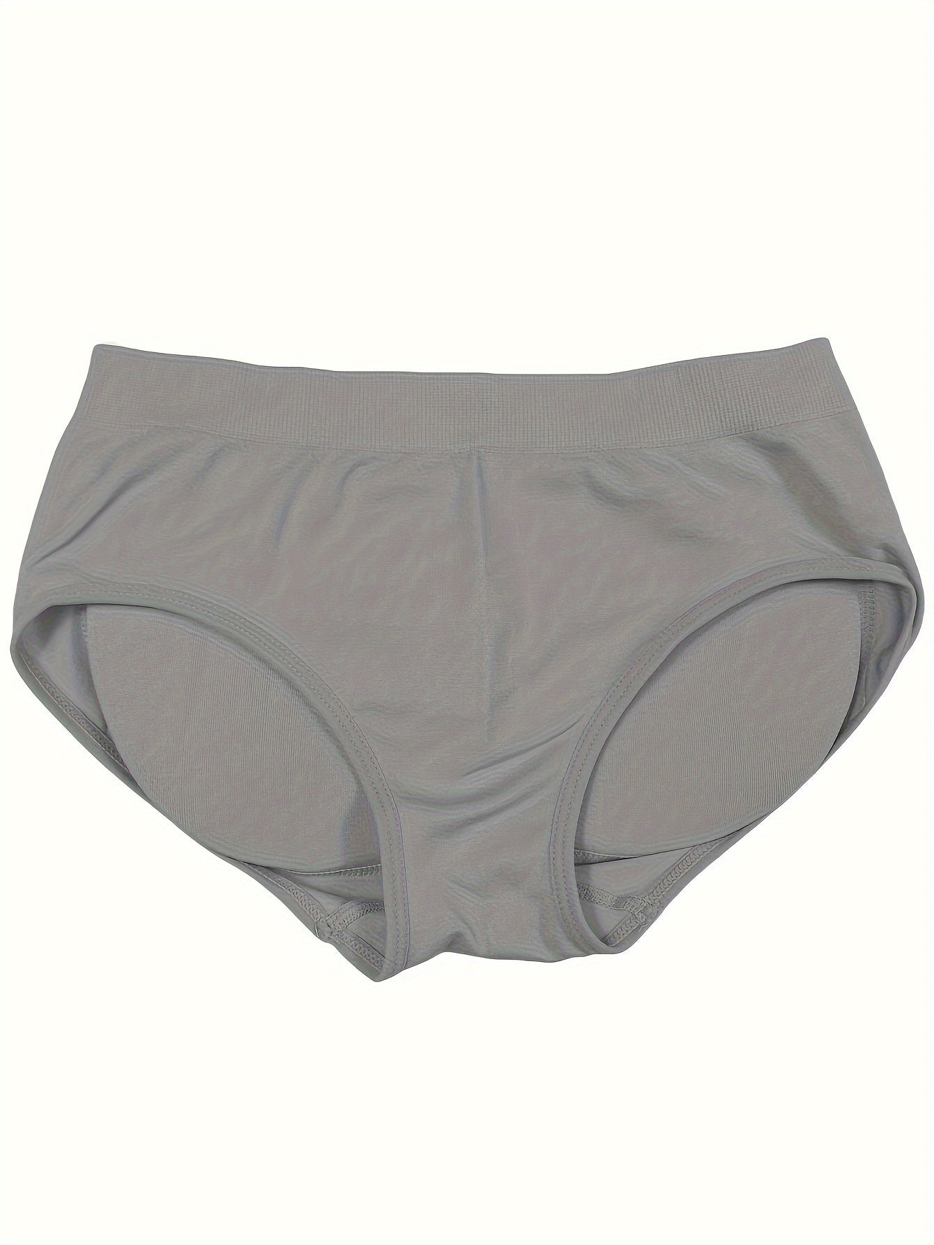 Women's Seamless Padded Panties with Butt Lift Shapewear Solid Color