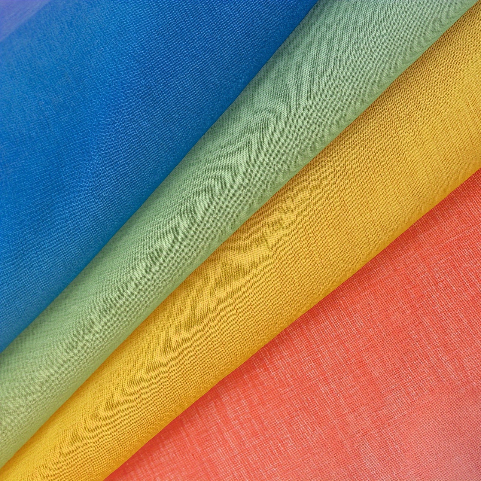 Juego de 2 cortinas transparentes con rayas arcoíris 100% poliéster con bolsillos para barra para sala de estar, dormitorio, oficina