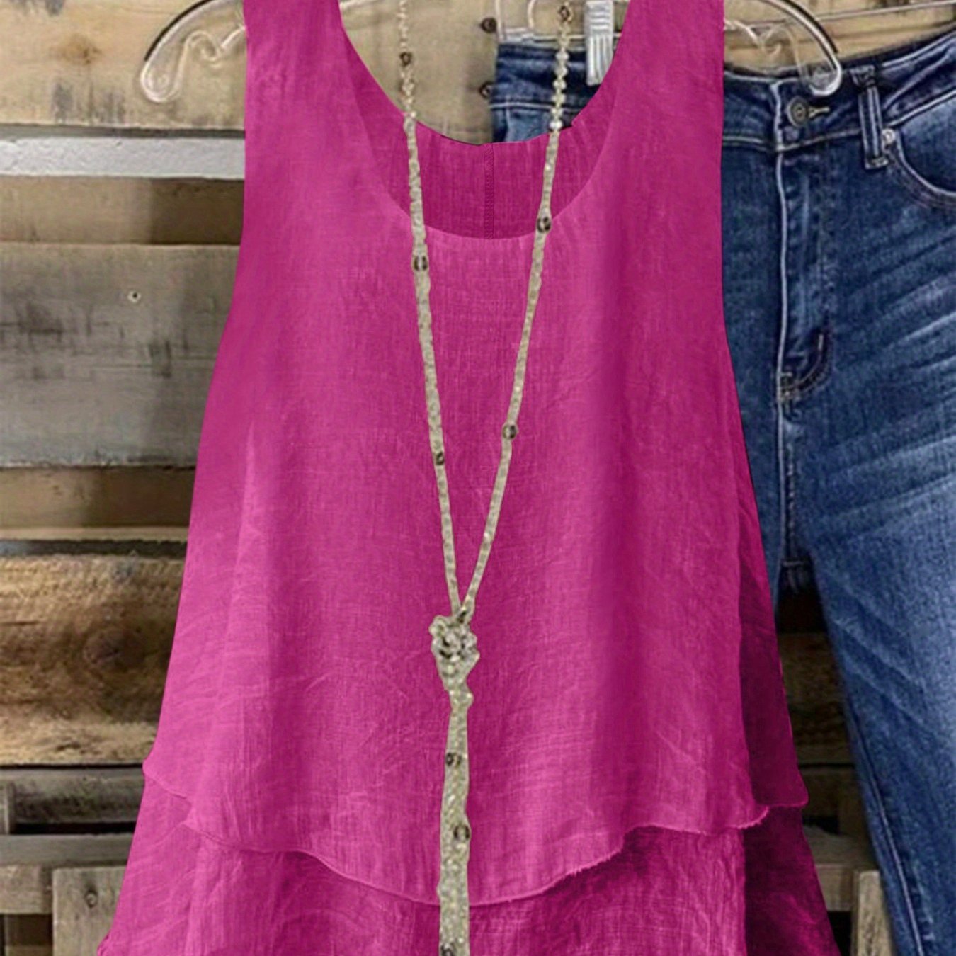 Топ без рукавов для женщин больших размеров с текстурированной тканью и дышащим материалом