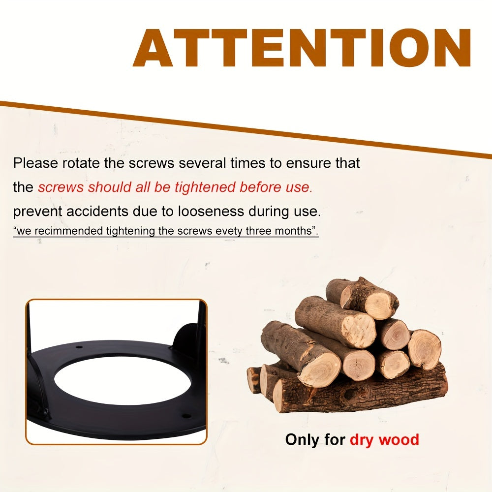 Portable Manual Wood Splitter Cast Iron Firewood Camping BBQ Outdoor Use