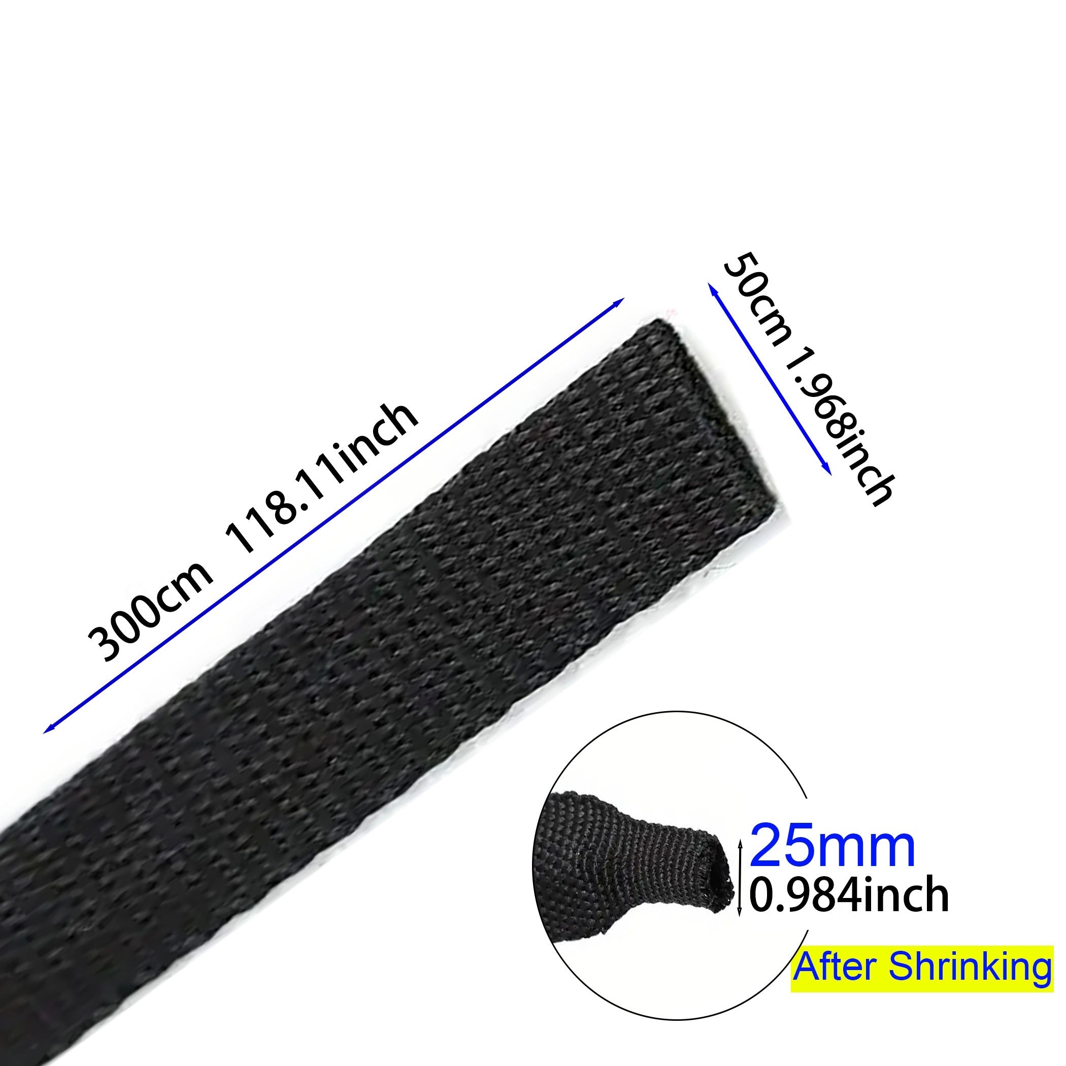 Tubo termocontraíble de 3 metros, manga de cable de 13-50mm, envoltura aislante para cables