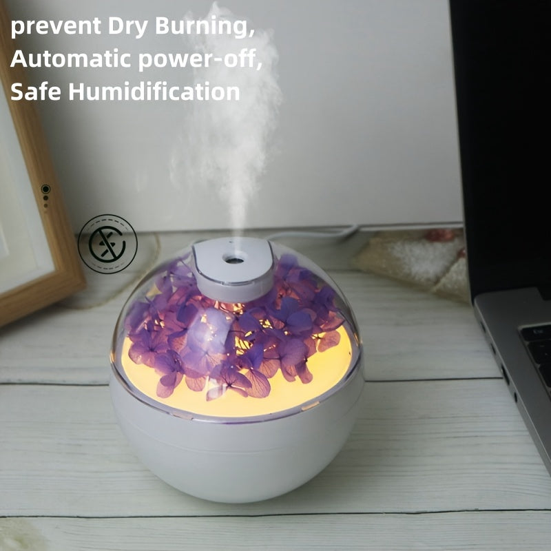 USB Powered Air Purifying Humidifier with Aromatherapy 220ml Quiet for Home Office School