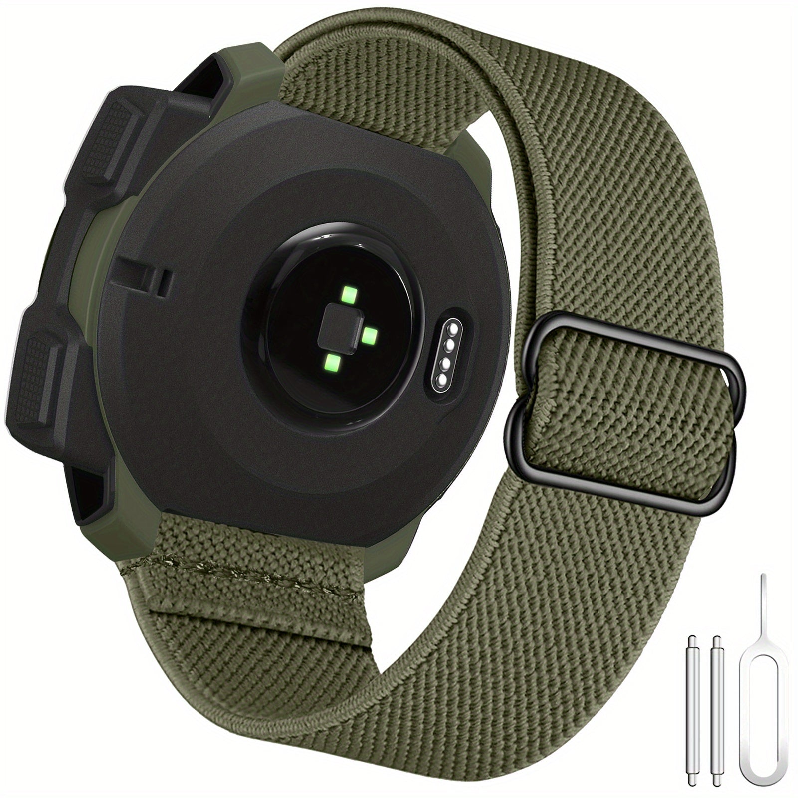 22mm Elastic Nylon Watch Strap for Men and Women Compatible with Garmin Instinct Series