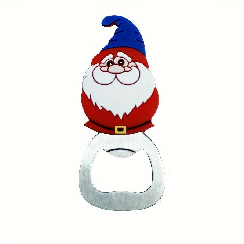 Abrebotellas de Navidad con imán Santa, muñeco de nieve y reno, decoración de cocina para las fiestas