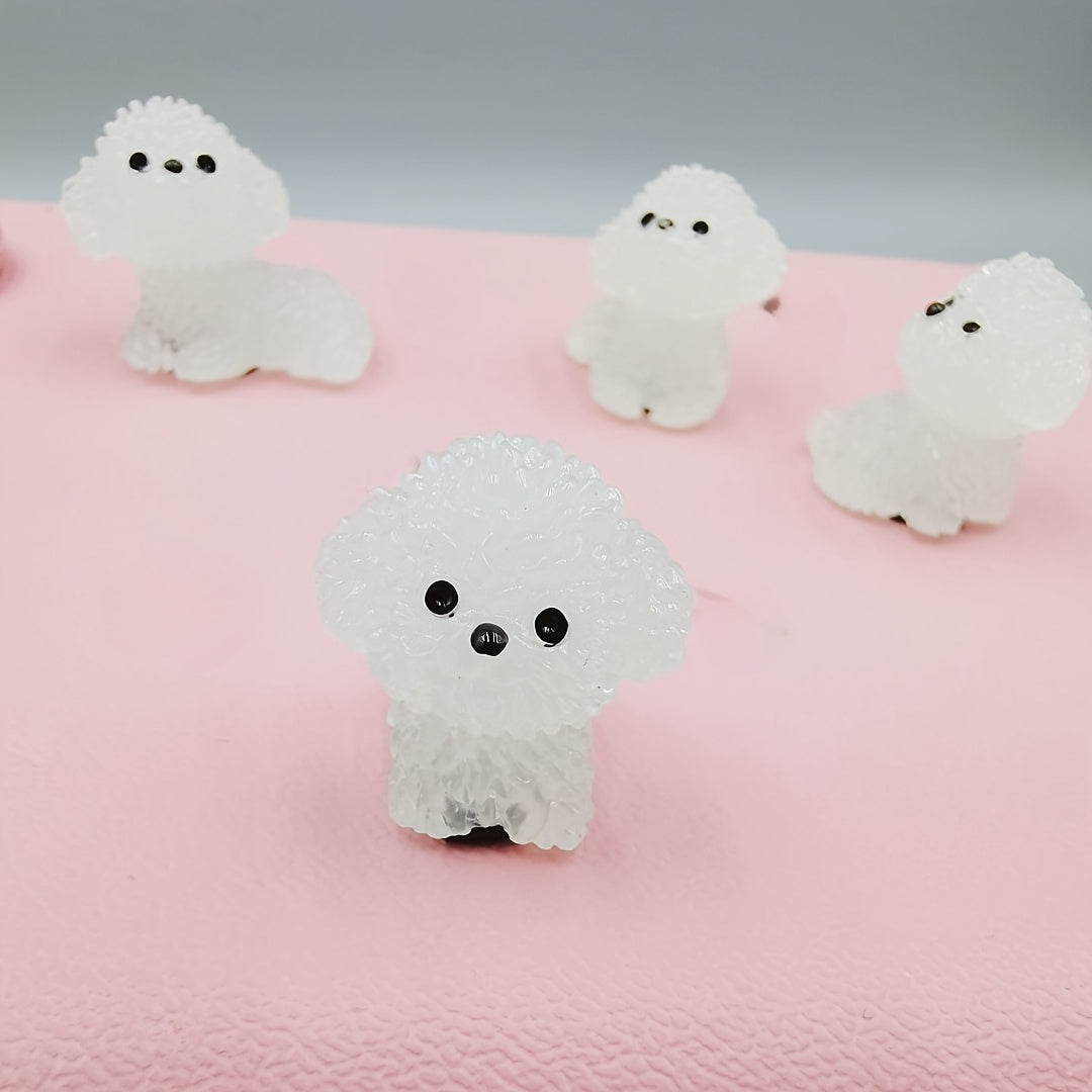 Kids Shoe Accessory Set with Glow-In-The-Dark Puppy Designs and Removable ABS Components