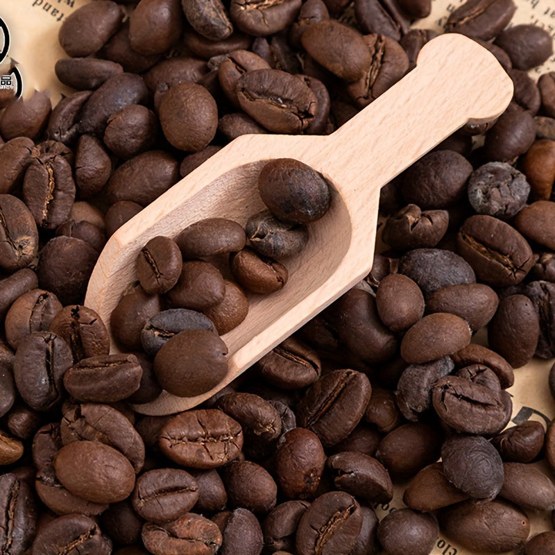 Set of 2 Mini Beech Wood Spoons for Salt Tea Coffee Gift