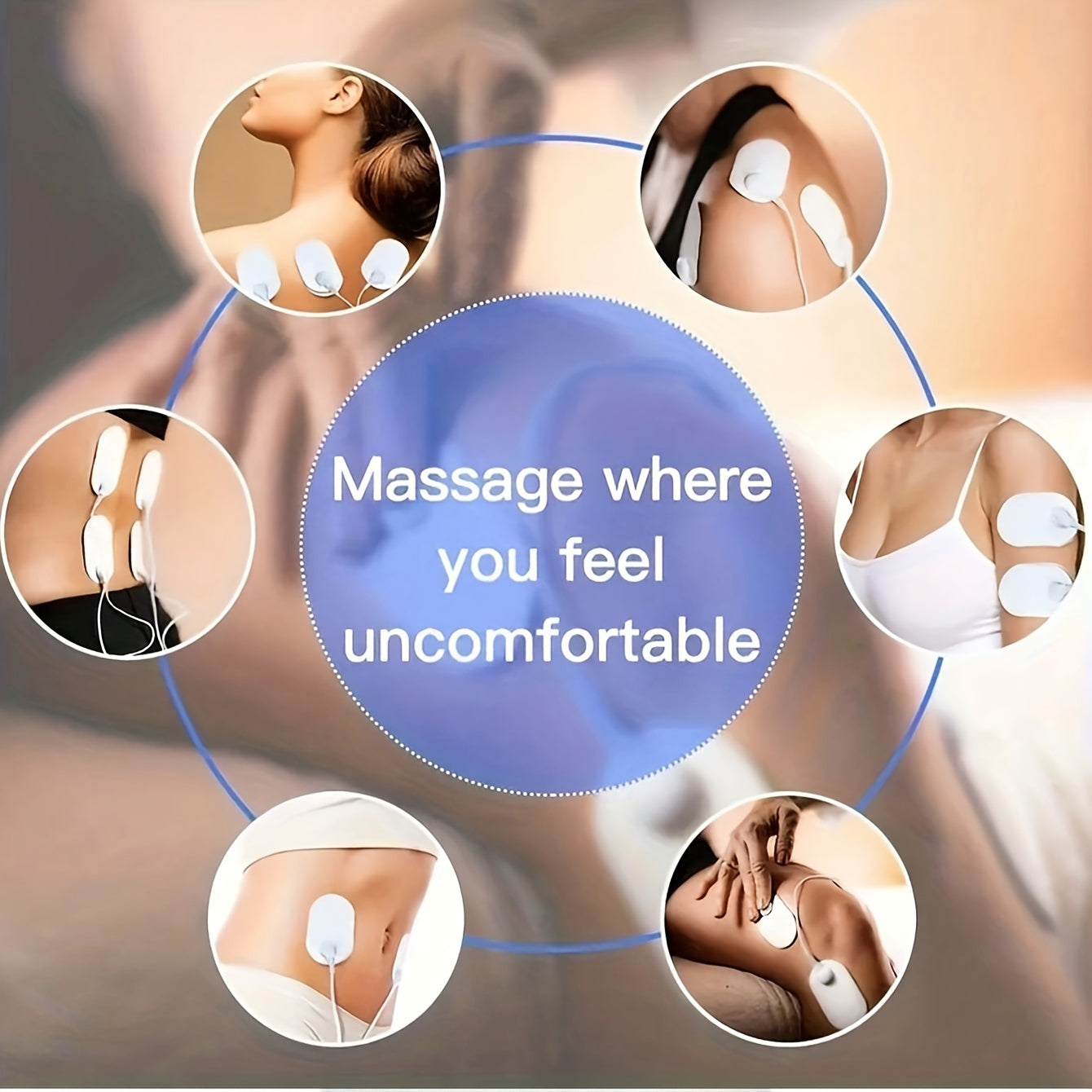 Электрический массажер для шеи с импульсным воздействием, 8 режимов, 19 уровней интенсивности, USB-зарядка, портативный, с цифровым дисплеем