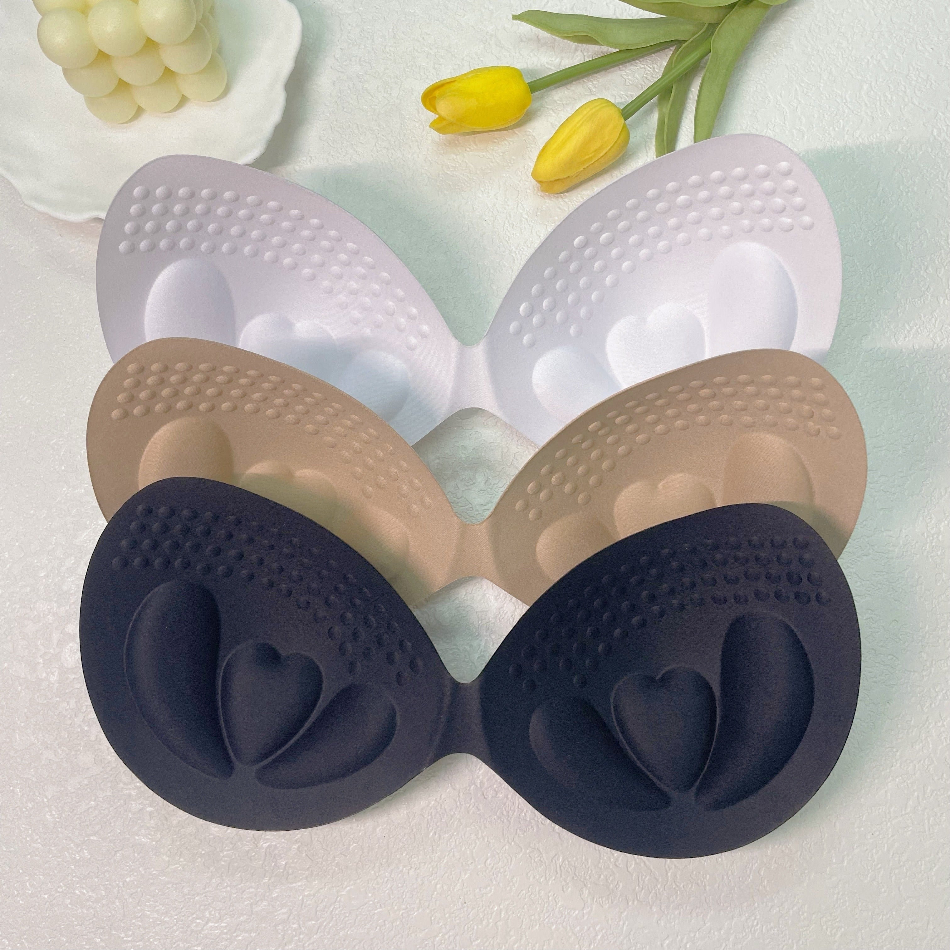Reusable Solid Bra Insert Pads for Women Seamless Chest Enhancer Underwear Accessories
