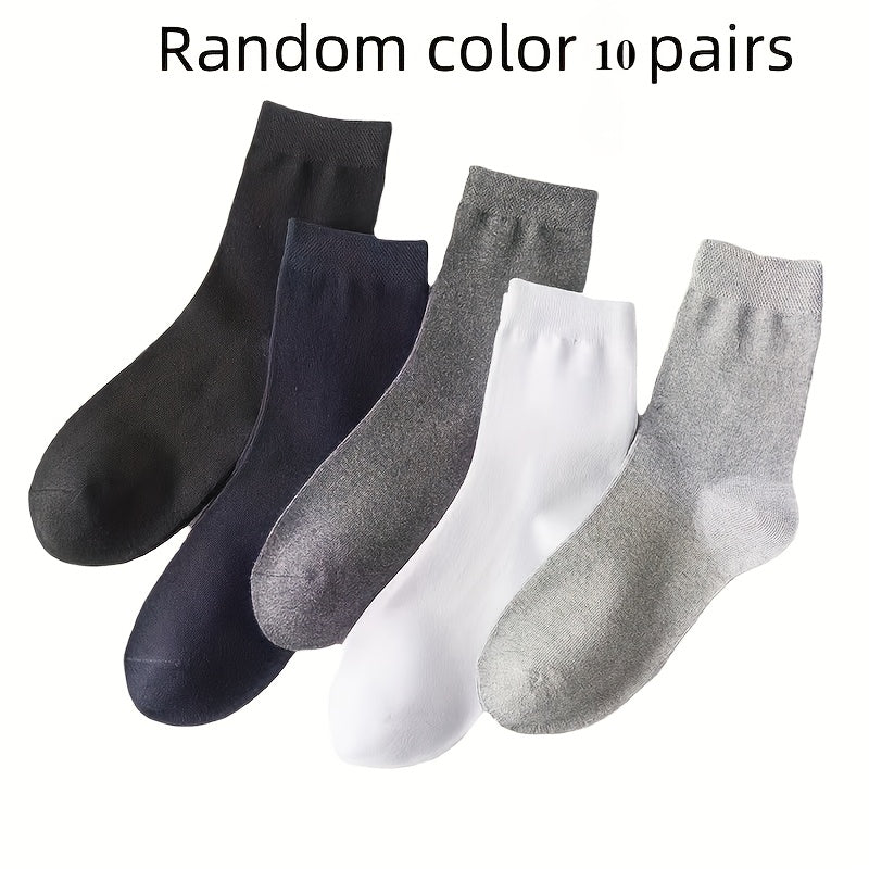 Unisex Diabetic Socks 10 Pairs Breathable Polyester Spandex Elastic Knit for Elderly