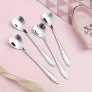 Heart-Shaped Stainless Steel Spoon Set for Holiday and Daily Use