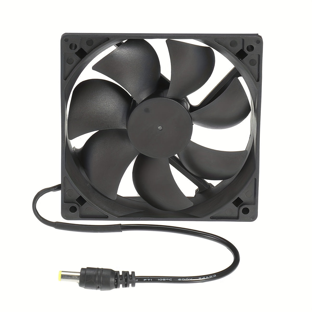 Portable 12V Solar-Powered Exhaust Fan for RVs Greenhouses and Pet Houses