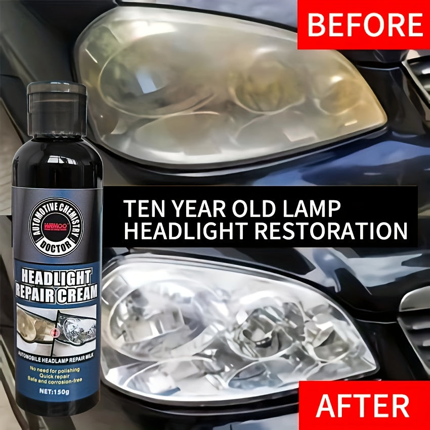 Kit de restauración de faros para blanquear, limpiar y iluminar