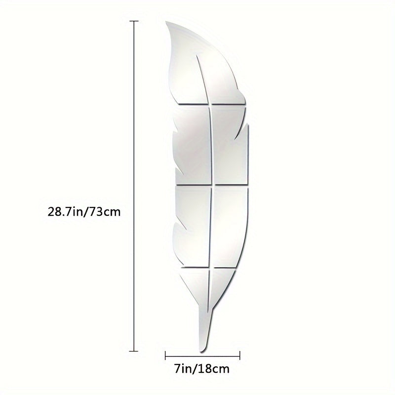 Feather Wall Sticker for Modern Home Decor Decorative Wall Art
