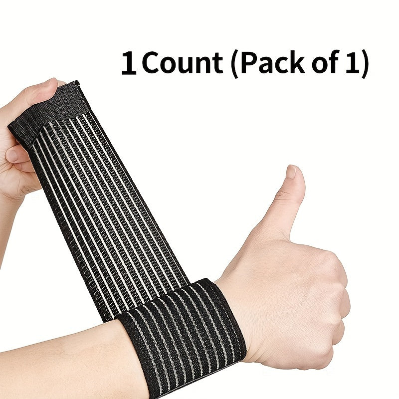 Adult Wrist Brace Compression Strap Adjustable Breathable Black