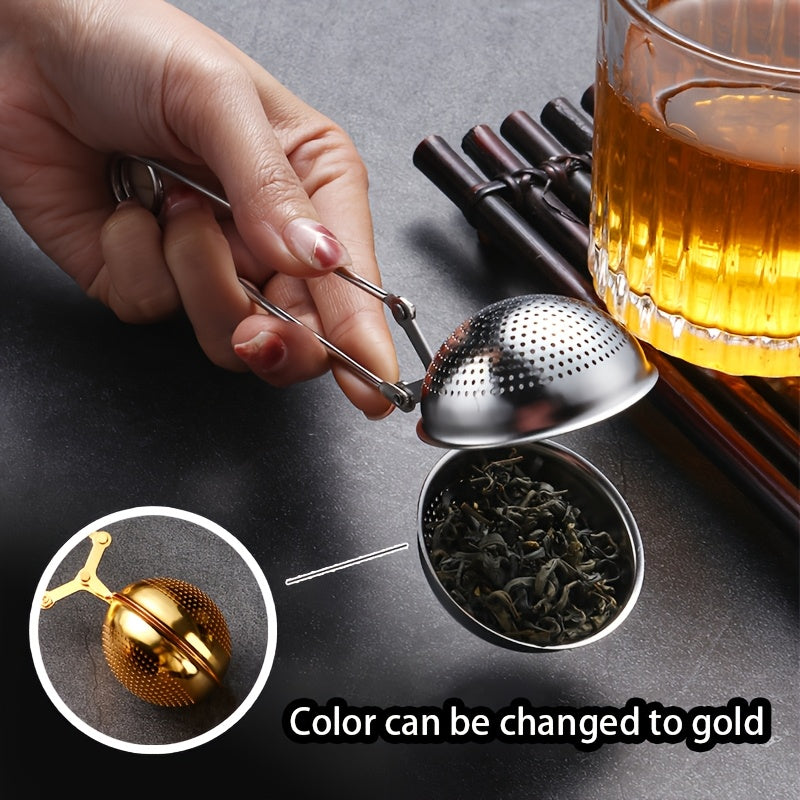 Stainless Steel Heart-Shaped Tea Infuser Loose Leaf Strainer for Home Office Gift