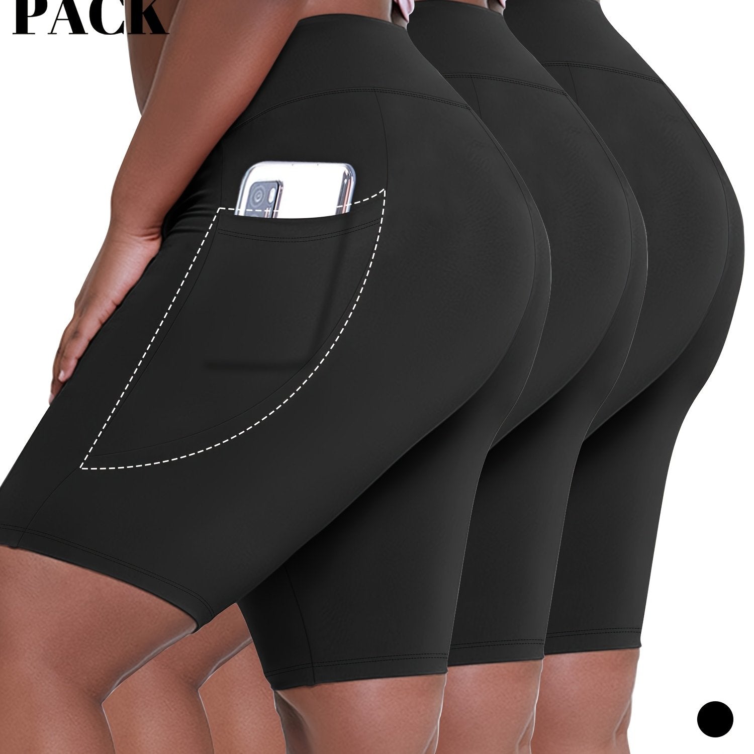 Conjunto de pantalones cortos cortos para mujer, transpirable, poliéster, talla grande, ropa deportiva de verano