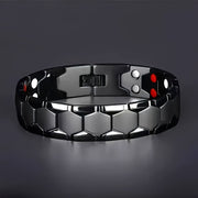 Unisex Titanium Steel Bracelet Boho Style Magnet-Free Energy Waterproof Hypoallergenic