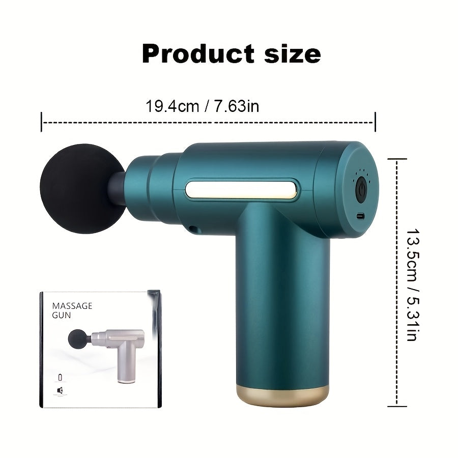 1 dona USB zaryadlanadigan mini massaj quroli, butun tanani, orqani va bo'yin mushaklarini bo'shashtirish uchun kuchli motor bilan. Ergonomik tutqich, 1200mAh litiy batareyasi, uyda va professional foydalanish uchun ideal.