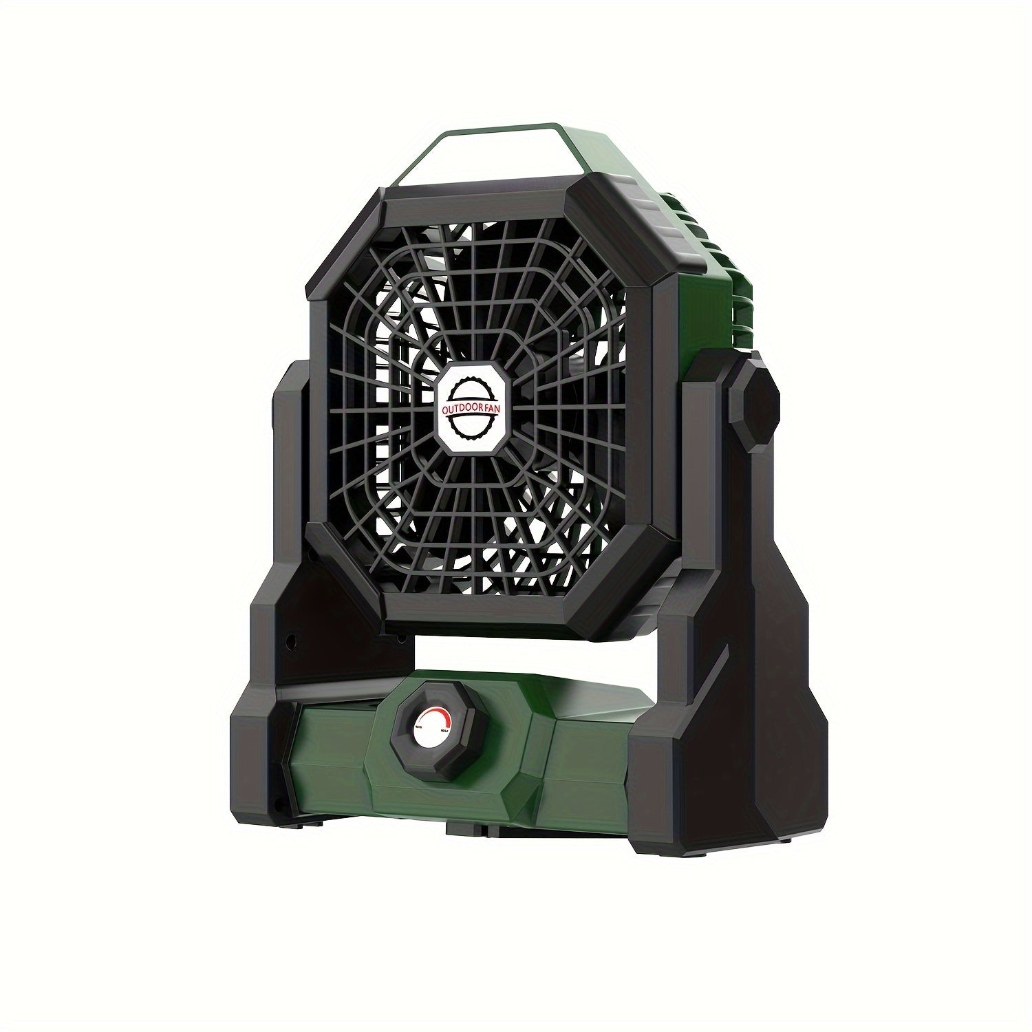 Rechargeable Camping Fan with LED Light and 7800mAh Battery, Adjustable Speed, USB Powered