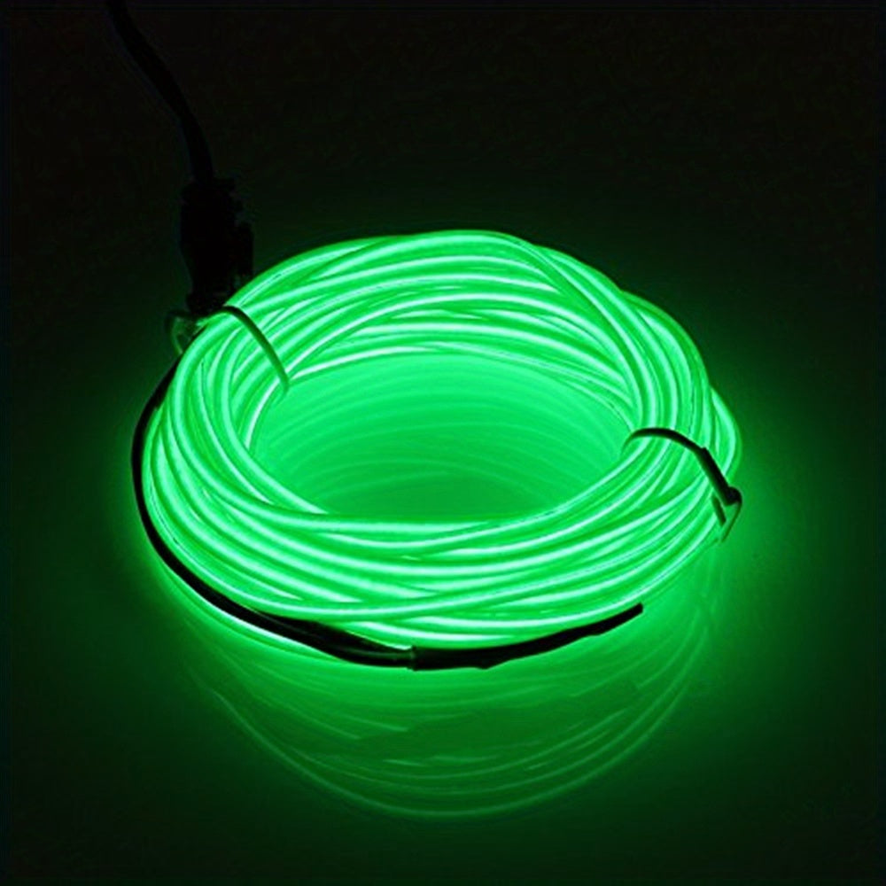 Tira de luces LED con batería de cable EL para decoraciones y fiestas DIY