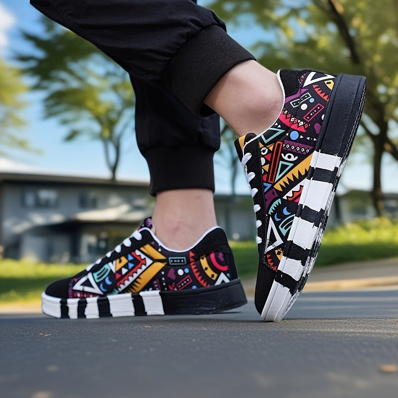 Men's Canvas Sneakers Lace-Up Casual Running Tennis Basketball All-Season Low Top