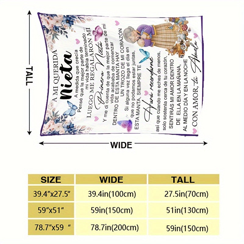 Soft Spanish Blanket for Outdoor, Camping, Travel, and Home Use