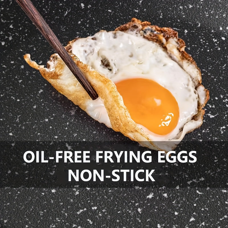 12-Inch Non-Stick Medical Stone Skillet Frying Pan Wok for Induction Gas Stoves