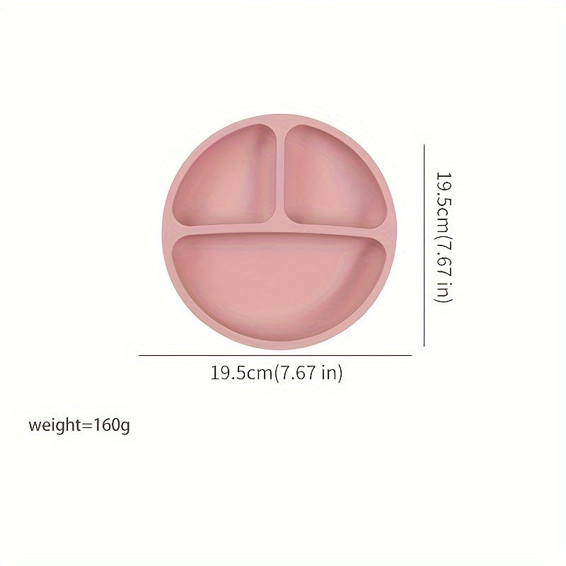 Divisor de plato de silicona con ventosa para niños que aprenden a comer de forma independiente