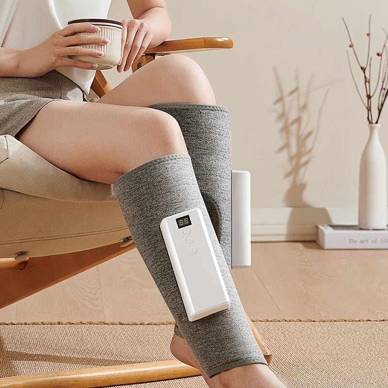 Masajeador recargable por USB para piernas y hombros con calor y presión de aire